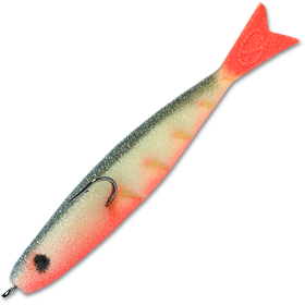 Рыбка поролоновая Джига Пескарь (5см) красный (уп. 5шт)